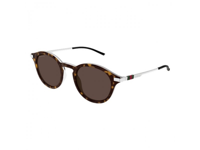 Gucci GG1890S 002 – Dark Havana / Crystal Brown