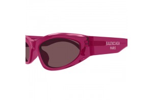 Balenciaga BB0387S 003 Shiny Transparent Cherry Violet