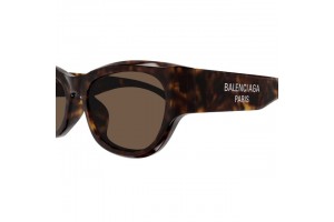 Balenciaga BB0389SK 002 - Shiny Dark Havana Brown női napszemüveg