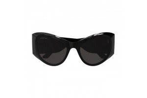 Balenciaga BB0393S fényes fekete-szürke napszemüveg