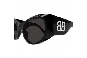 Balenciaga BB0393S fényes fekete-szürke napszemüveg