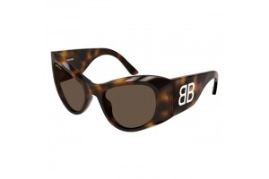 Balenciaga BB0393S 002 Shiny Havana Brown női napszemüveg