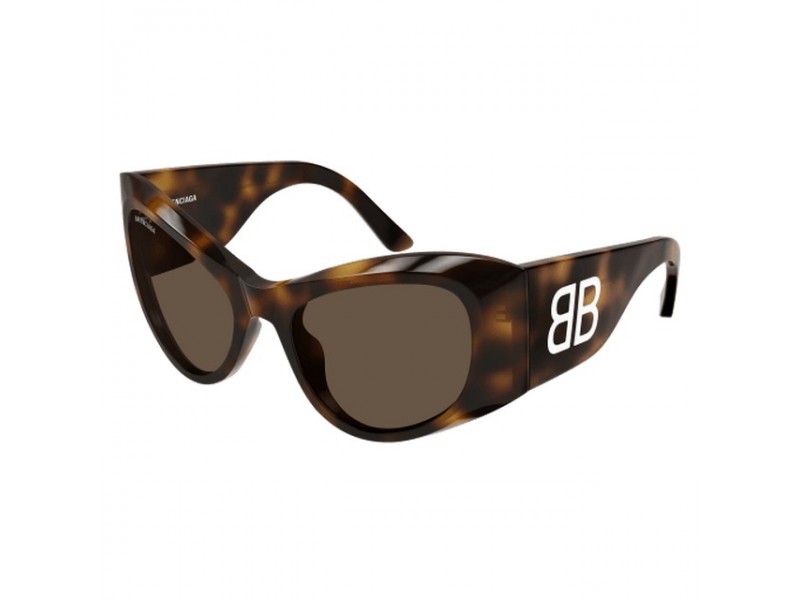 Balenciaga BB0393S 002 Shiny Havana Brown női napszemüveg