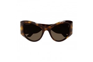 Balenciaga BB0393S 002 Shiny Havana Brown női napszemüveg