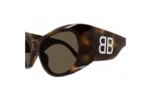 Balenciaga BB0393S 002 Shiny Havana Brown női napszemüveg