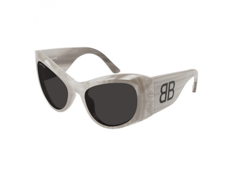 Balenciaga BB0393S női napszemüveg fényes gyöngyszürke