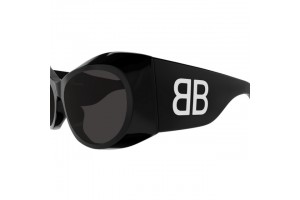 Balenciaga BB0394S 001 női napszemüveg - fekete/szürke