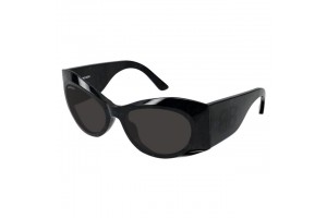 Balenciaga BB0394S 003 SHINY BLACK "HANGER" GLITTER HAVANA GREY napszemüveg