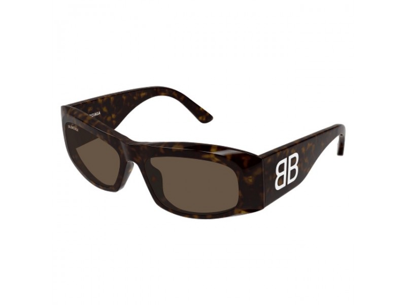 Balenciaga BB0395S 002 Shiny Dark Havana napszemüveg
