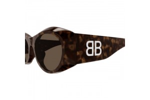 Balenciaga BB0396SK 002 Shiny Dark Havana napszemüveg