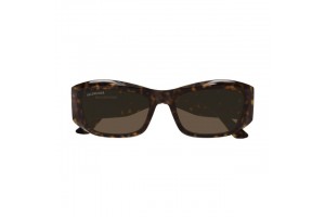 Balenciaga BB0397SA 002 Shiny Dark Havana Brown