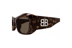 Balenciaga BB0397SA 002 Shiny Dark Havana Brown