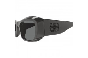 Balenciaga BB0397SA 004 – fényes sötétszürke napszemüveg