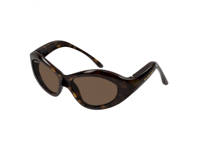 Balenciaga BB0386S 002 - Shiny Dark Havana napszemüveg