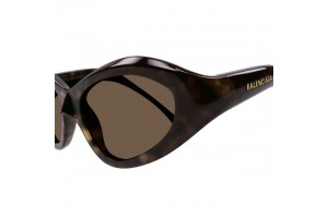 Balenciaga BB0386S 002 - Shiny Dark Havana napszemüveg