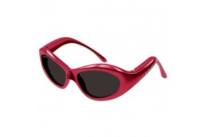 Balenciaga BB0386S 004 - Shiny Metallic Fuchsia Grey