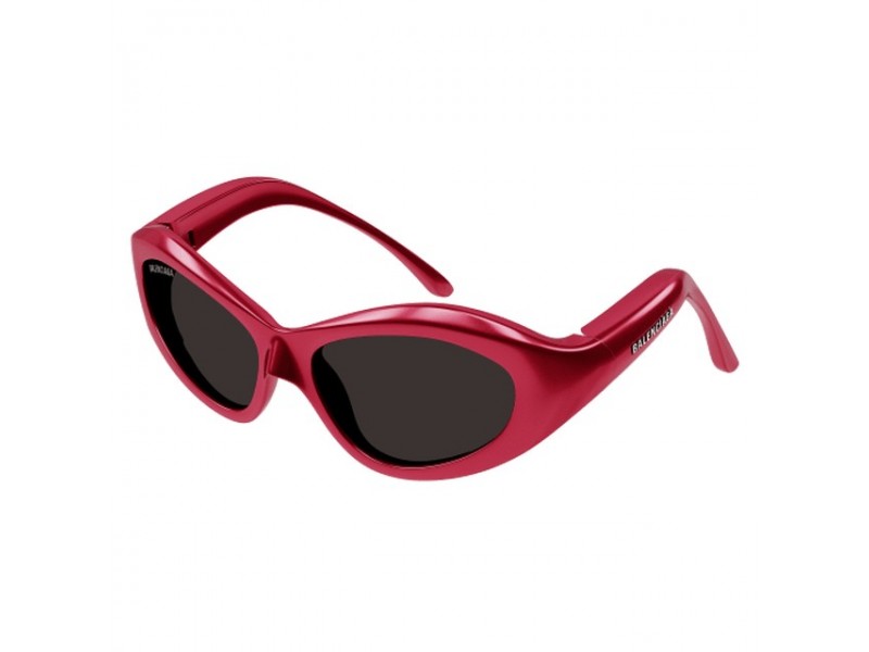 Balenciaga BB0386S 004 - Shiny Metallic Fuchsia Grey