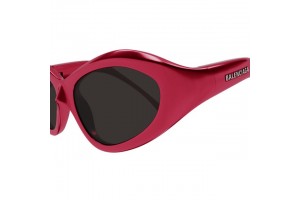 Balenciaga BB0386S 004 - Shiny Metallic Fuchsia Grey