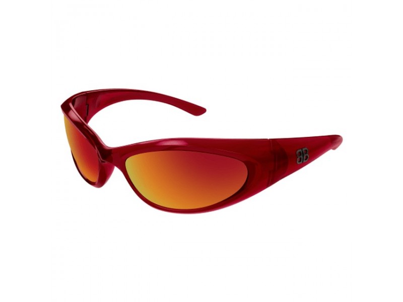 Balenciaga BB0384S 005 Shiny Transparent Red napszemüveg