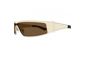 Alexander McQueen AM0491S napszemüveg Shiny Light Gold Brown