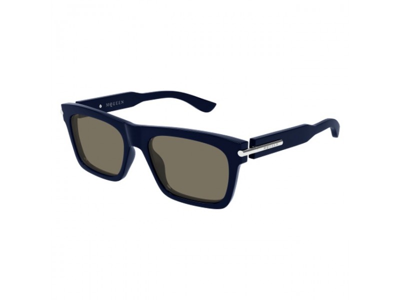 Alexander McQueen AM0495S 004 szemüveg - fényes sötétkék-barna