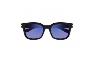 Alexander McQueen AM0496SA MATTE BLACK BLUE FLASH
