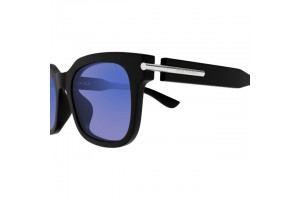 Alexander McQueen AM0496SA MATTE BLACK BLUE FLASH