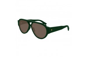 Bottega Veneta BV1318S 003 zöld-barna férfi napszemüveg