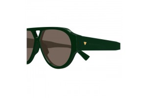 Bottega Veneta BV1318S 003 zöld-barna férfi napszemüveg