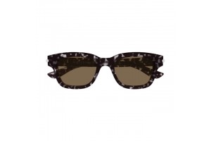 Alexander McQueen AM0497S – Shiny Grey / Dark Havana