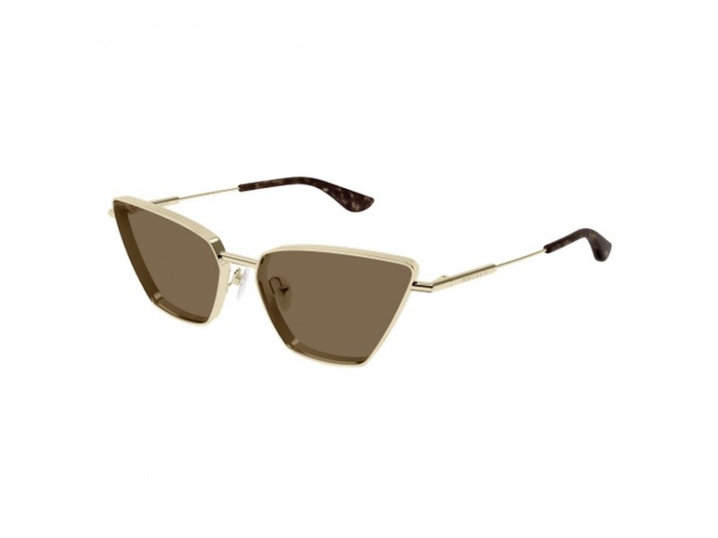 Alexander McQueen AM0501S arany-barna napszemüveg