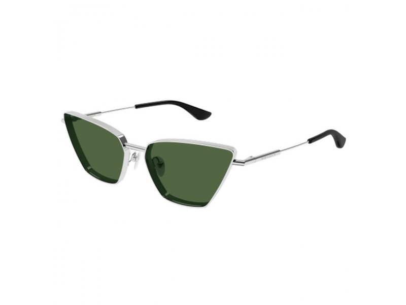 Alexander McQueen AM0501S 003 - SHINY SILVER GREEN