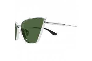 Alexander McQueen AM0501S 003 - SHINY SILVER GREEN