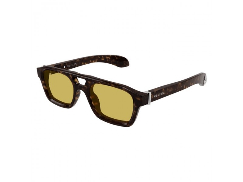 Alexander McQueen AM0505S 002 férfi napszemüveg - Dark Havana