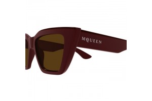 Alexander McQueen AM0507S - Burgundy Brown női napszemüveg