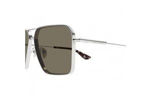 Alexander McQueen AM0500S 002 – fényes ezüstbarna napszemüveg