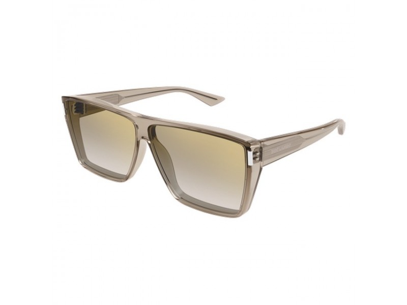 Saint Laurent SL 756 003 - fényes sárga-barna tükrös napszemüveg