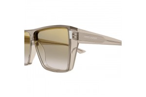 Saint Laurent SL 756 003 - fényes sárga-barna tükrös napszemüveg