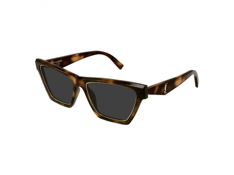 Saint Laurent SL M103 RIM 001 – Shiny Medium Havana Grey