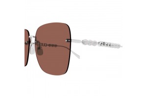 Gucci GG1923SA 002 Shiny Silver Brown – női napszemüveg