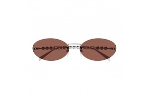 Gucci GG1922S 002 Shiny Silver Brown napszemüveg