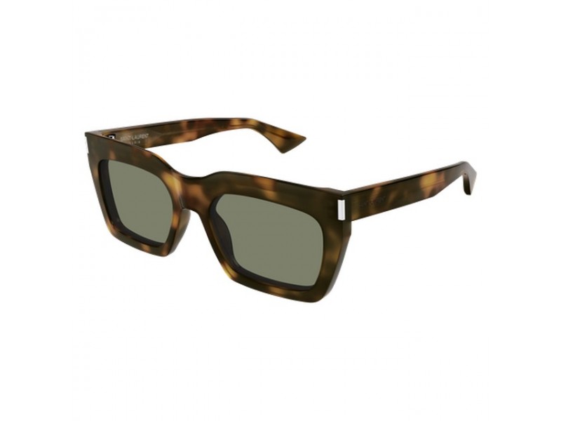 Saint Laurent SL 810 003 Shiny Medium Havana Green napszemüveg