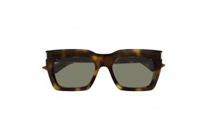 Saint Laurent SL 810 003 Shiny Medium Havana Green napszemüveg