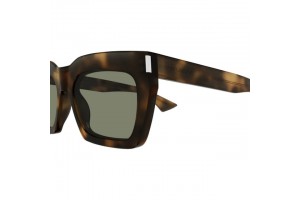 Saint Laurent SL 810 003 Shiny Medium Havana Green napszemüveg