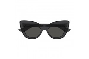 Alexander McQueen AM0516S - fényes áttetsző sötétszürke