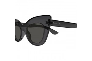 Alexander McQueen AM0516S - fényes áttetsző sötétszürke