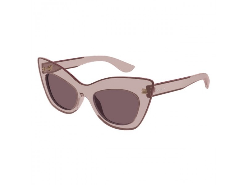 Alexander McQueen AM0516S – fényes áttetsző rózsaszín-barna