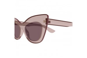 Alexander McQueen AM0516S – fényes áttetsző rózsaszín-barna