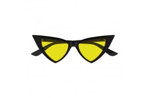 Alexander McQueen AM0518S fekete-sárga napszemüveg