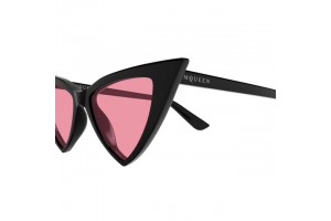 Alexander McQueen AM0518S - fényes fekete/rózsaszín